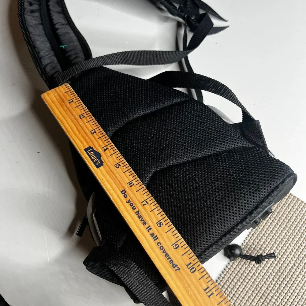 Olympus Camera Sling Bag Black Silver Padded Crossbody Case with Bungee